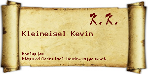 Kleineisel Kevin névjegykártya